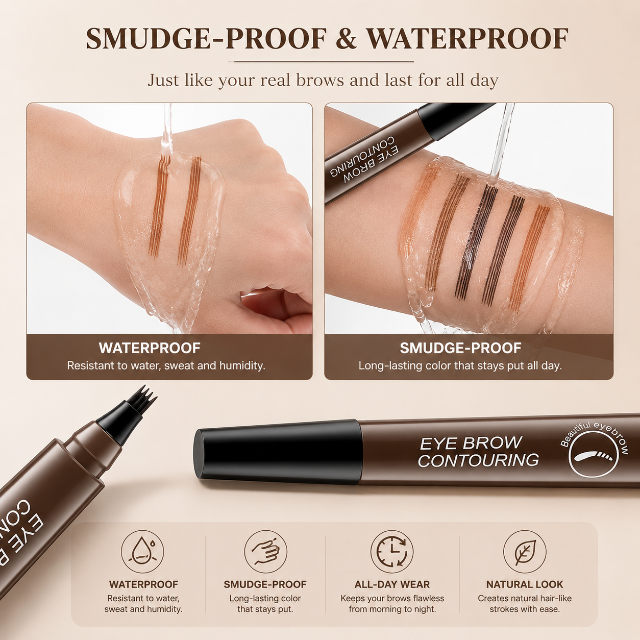 BrowDefine Pro™ Waterproof Microblading Brow Pen